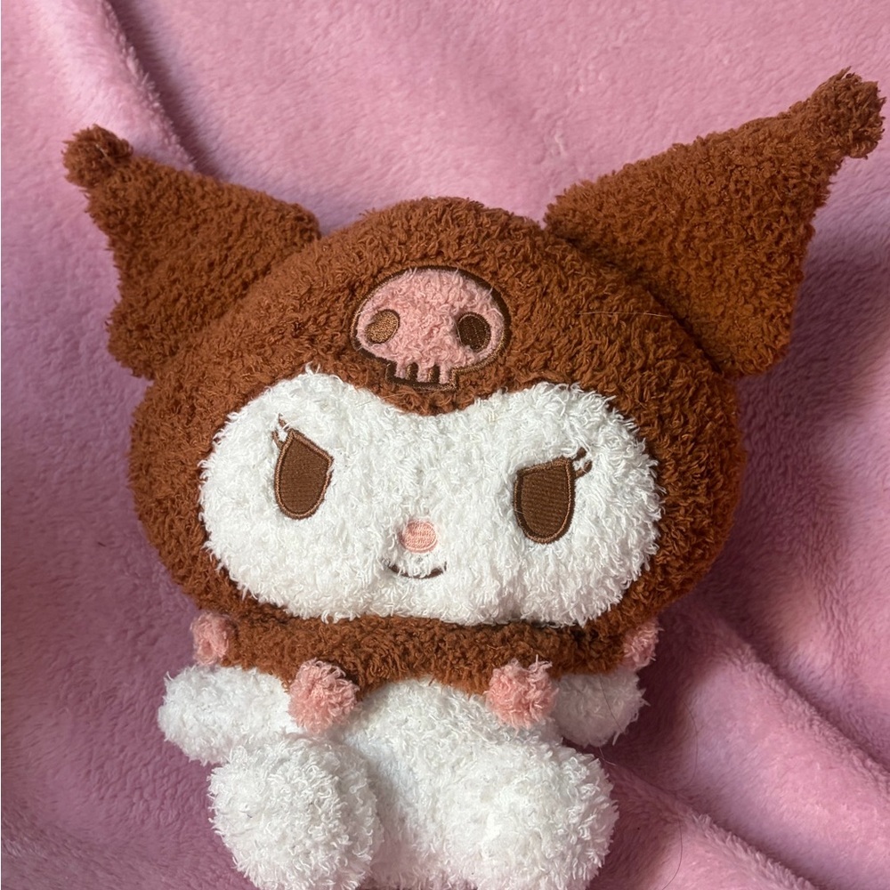 Chocolate kuromi plush 8” - Sanrio official